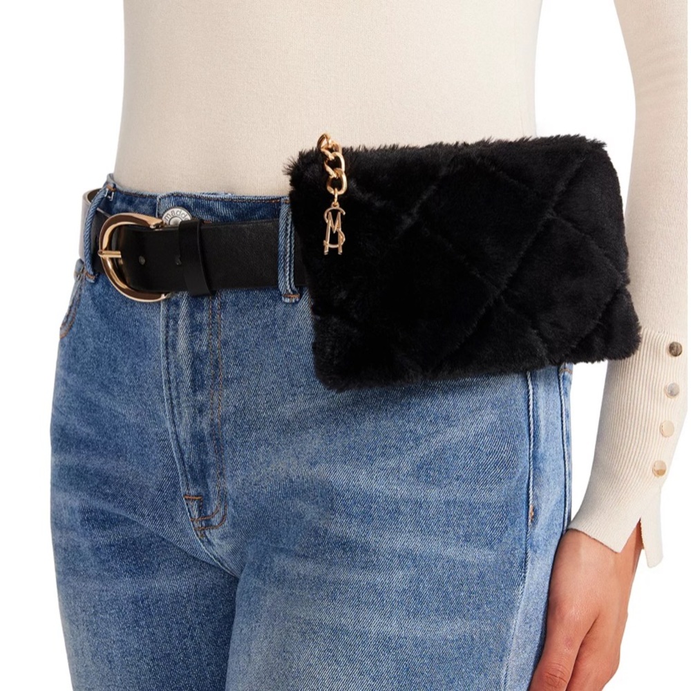 NEW Steve Madden faux-fur belt bag fanny pack